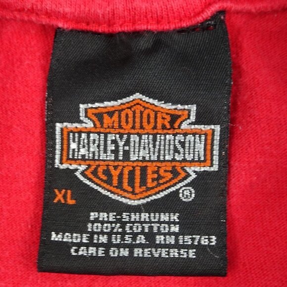 Harley Davidson Las Vegas NV Red Running Cool XL - Picture 4 of 6